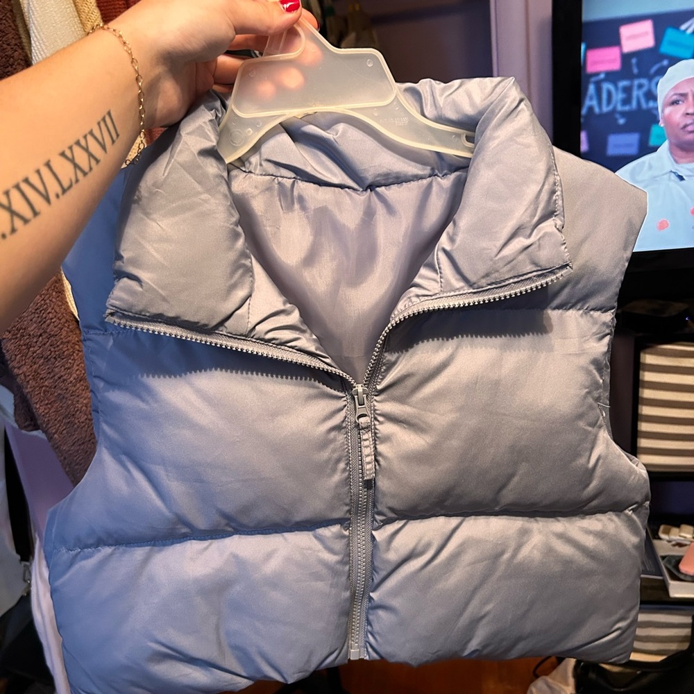 Light Blue Puffer Vest